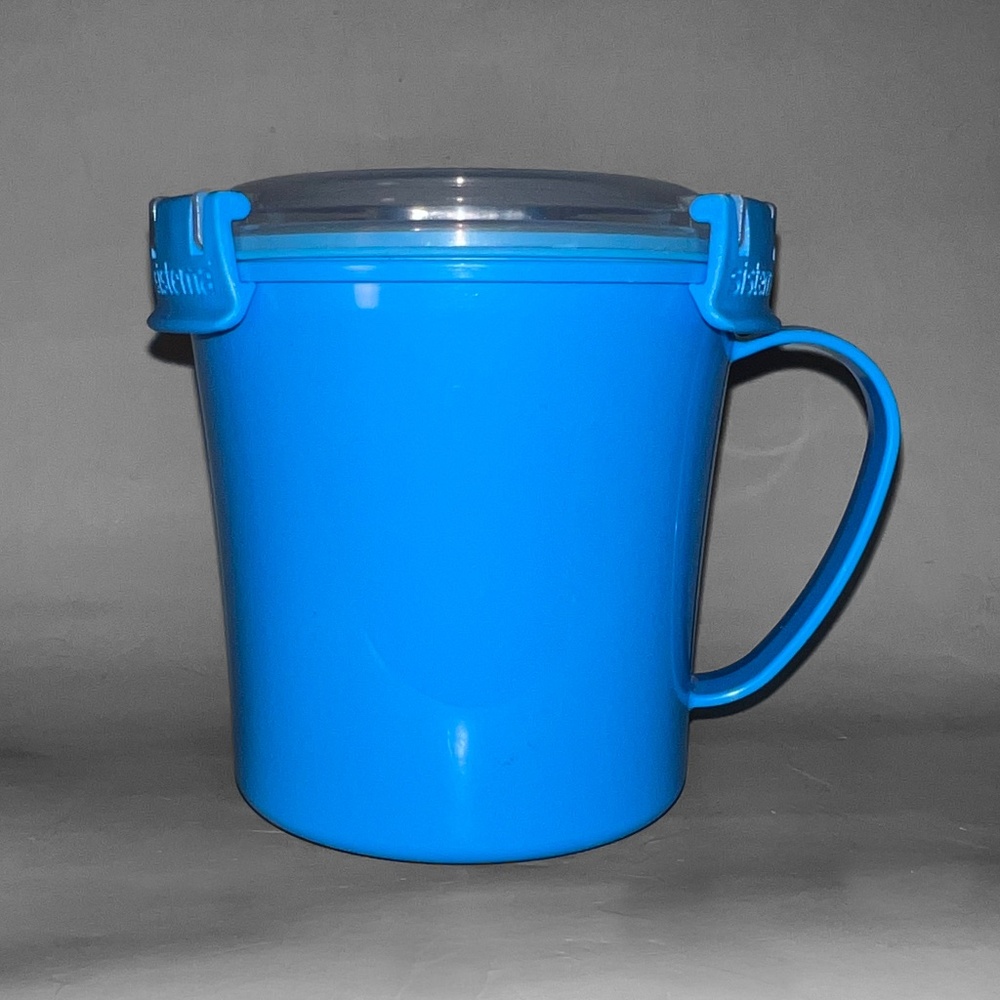 Small Blue Sistema Microwave Container